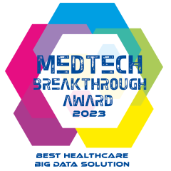 emblem of MedTech Breakthrough Award 2023 Best HealthCare Big Data Solution